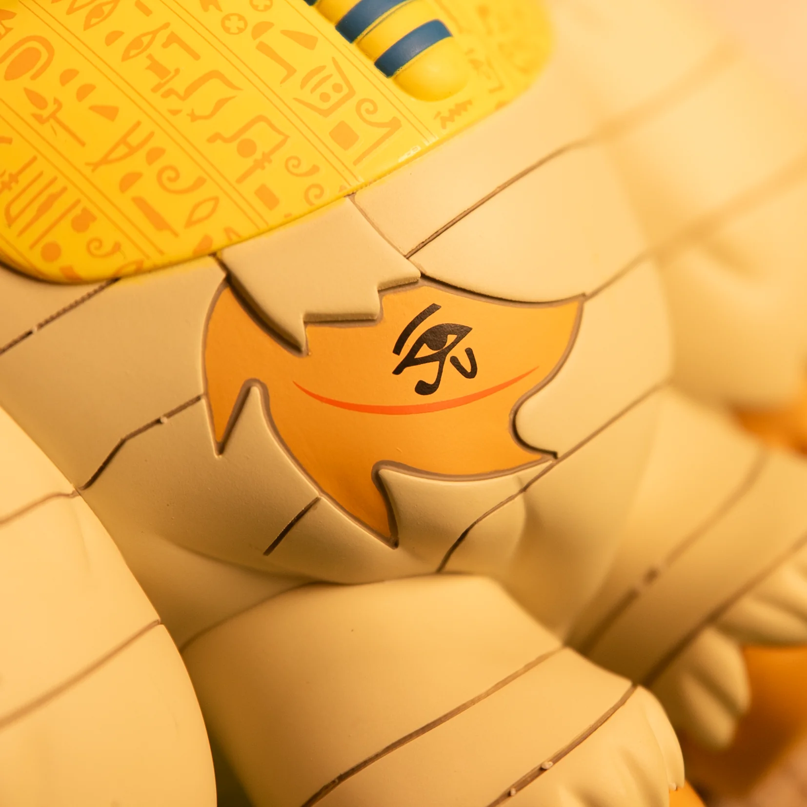 Tut Chomp rear detail showing the painted design and mummy wrappings